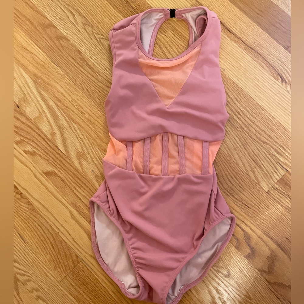 FIVE Dancewear blush colored leotard - size AXS. Worn once for a photo shoot